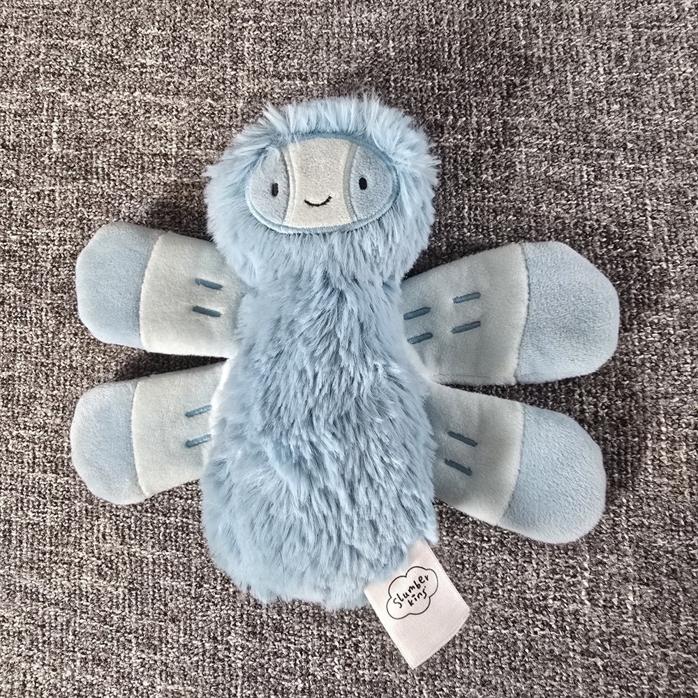 Slumberkins Sky Blue Dragonfly Mini  Plush Lovey Stuffed Animal Toy